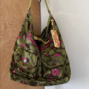 Betsey Johnson camouflage purse